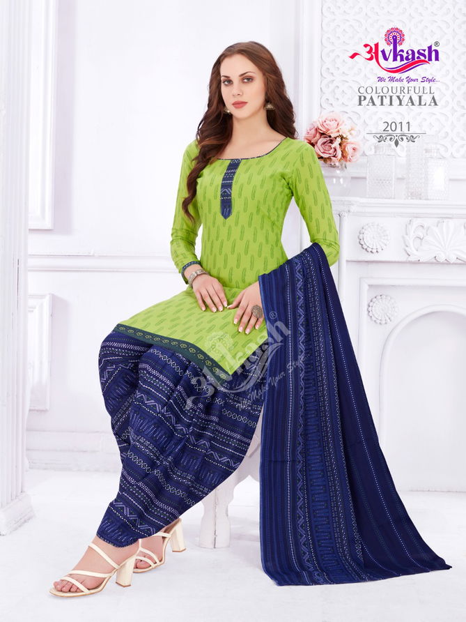 Avkash Colourfull Patiyal 2 Casual Daily Wear Cotton Printed Collection